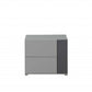 Light Grey And Dark Grey Nightstand By Homeroots | Nightstands | Modishstore - 5