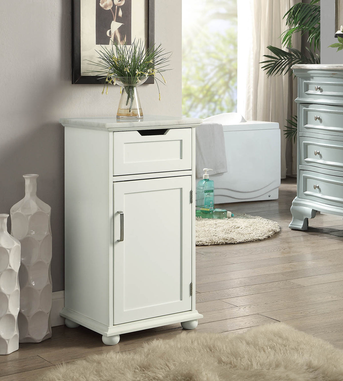 White Alluring Cabinet By Homeroots | Cabinets | Modishstore