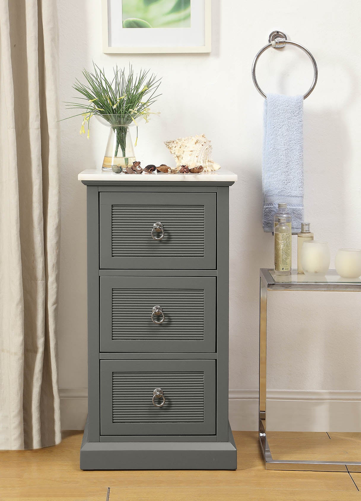 Grey Mdf Cabinet By Homeroots | Cabinets | Modishstore - 6