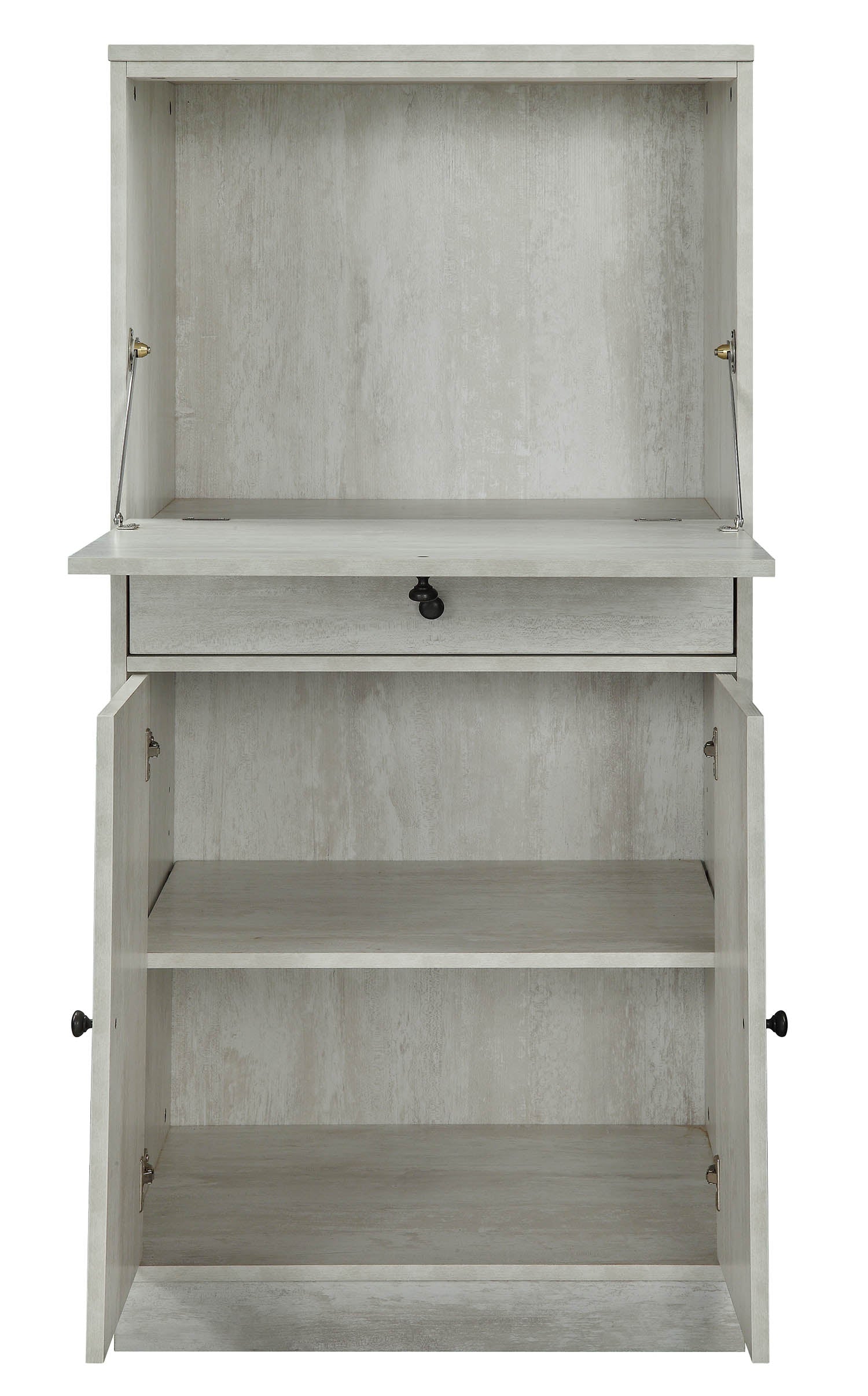 Antique White Mdf Wine Cabinet By Homeroots | Cabinets | Modishstore - 5