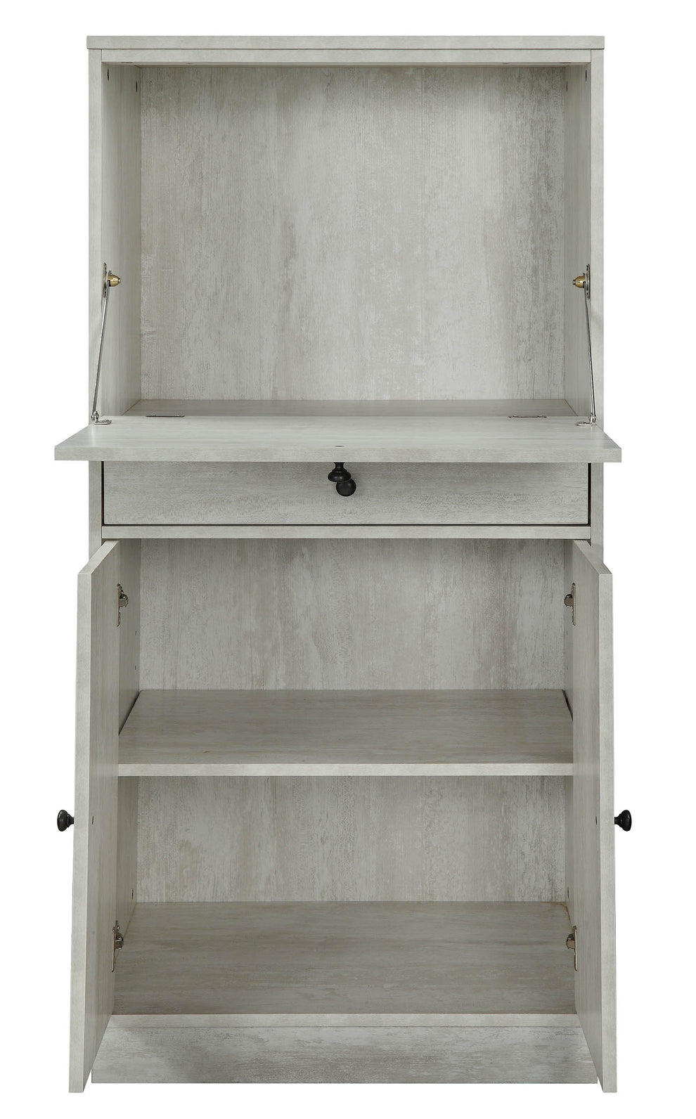 Antique White Mdf Wine Cabinet By Homeroots | Cabinets | Modishstore - 6