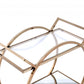 33' X 19' X 35' Champagne Metal Tube Serving Cart By Homeroots | Bar Carts | Modishstore - 2