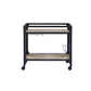 Black Metal Serving Cart By Homeroots - 319144 | Bar Carts | Modishstore - 2