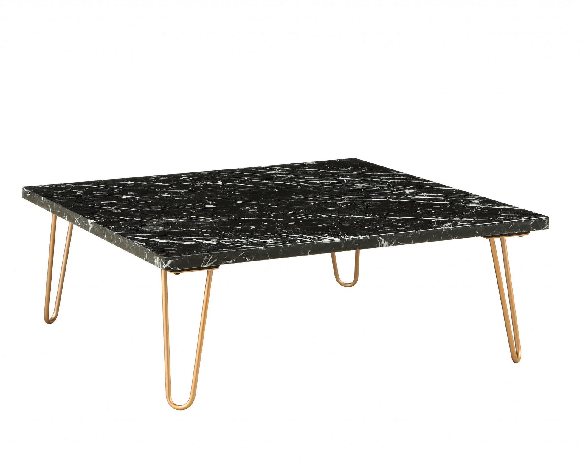 Marble And Gold Coffee Table By Homeroots | Coffee Tables | Modishstore