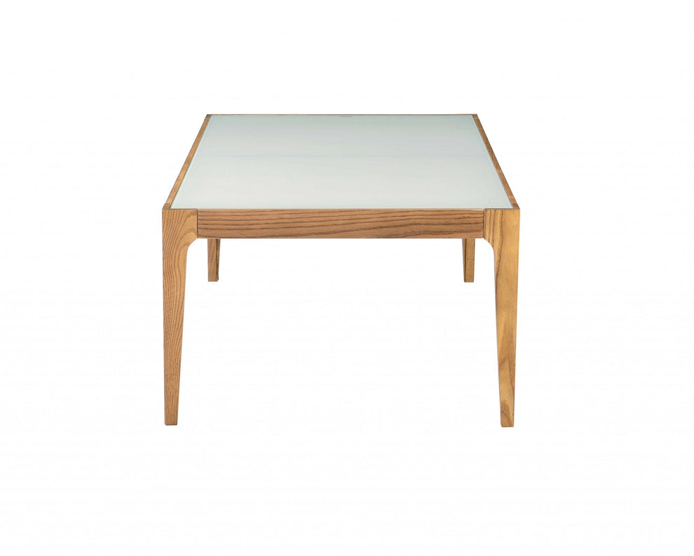 Natural And Frost Glass Coffee Table By Homeroots | Coffee Tables | Modishstore - 4
