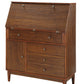 Walnut Solid Wood Desk By Homeroots - 319173 | Desks | Modishstore - 2