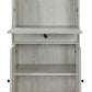 Spacious Wooden Wine Cabinet With Drop Down Storage And Double Door Cabinet, White By Benzara | Cabinets |  Modishstore  - 2