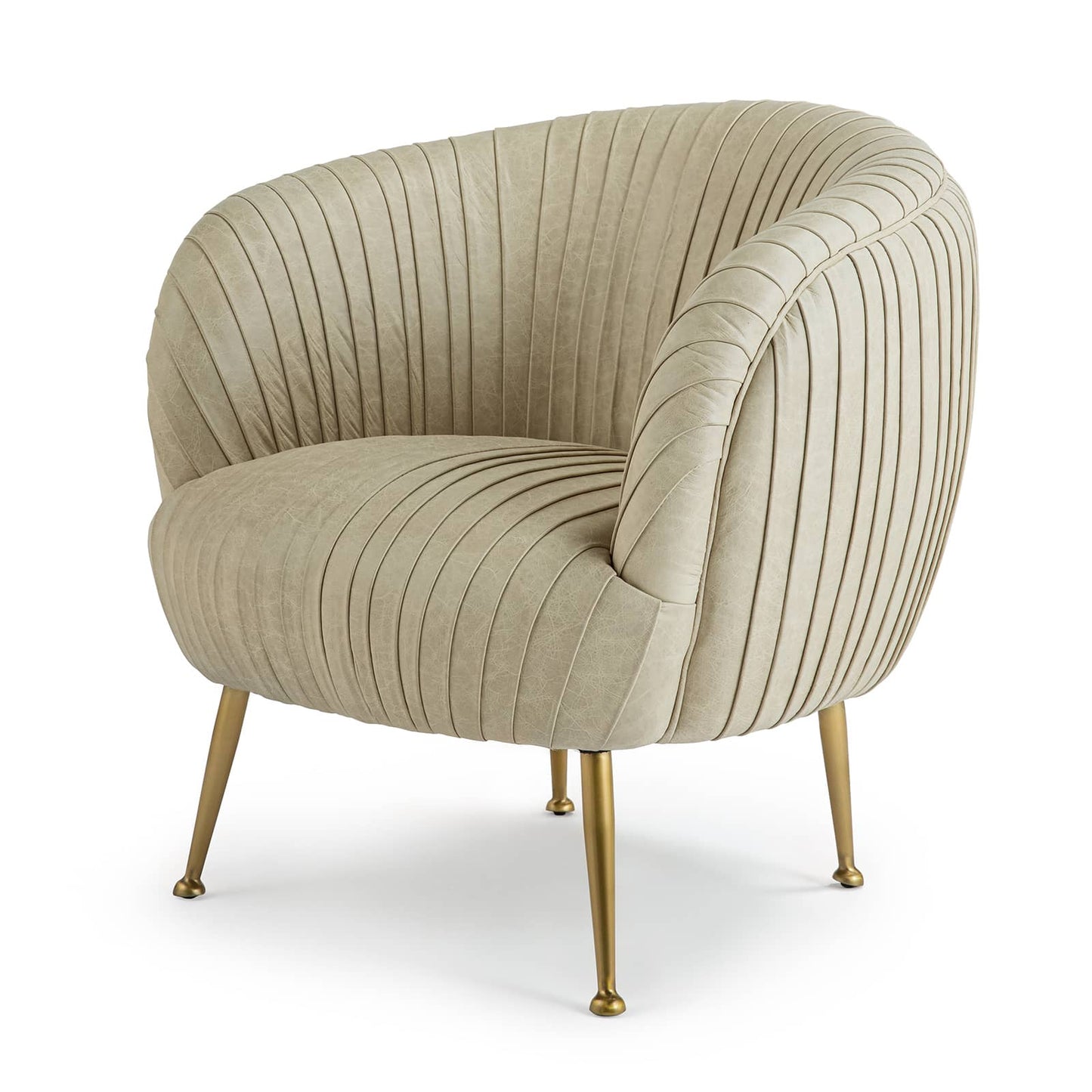 Beretta Leather Chair Cappuccino By Regina Andrew | Armchairs | Modishstore - 2
