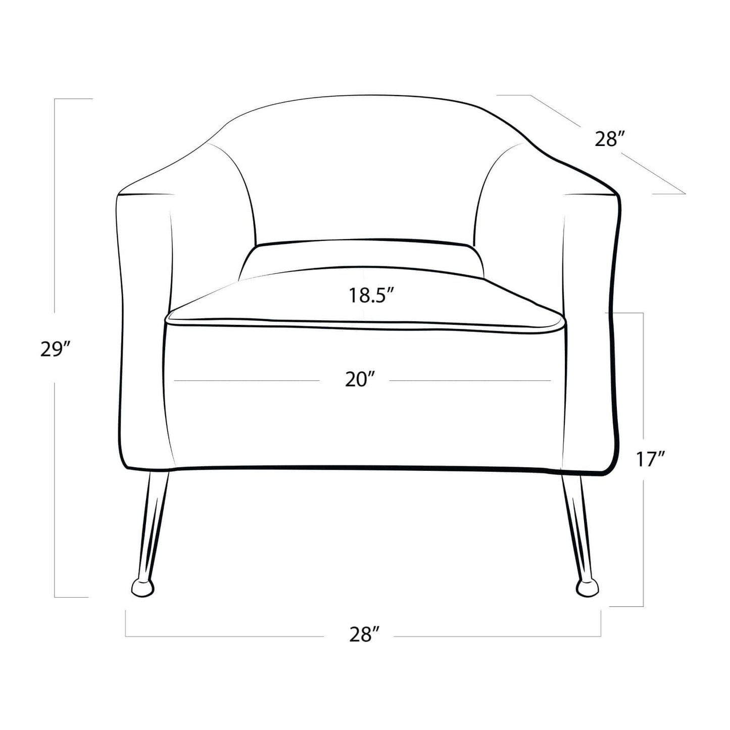 Mimi Linen Chair By Regina Andrew | Armchairs | Modishstore - 2