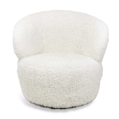 Myra Swivel Chair Boucle Faux Wool By Regina Andrew