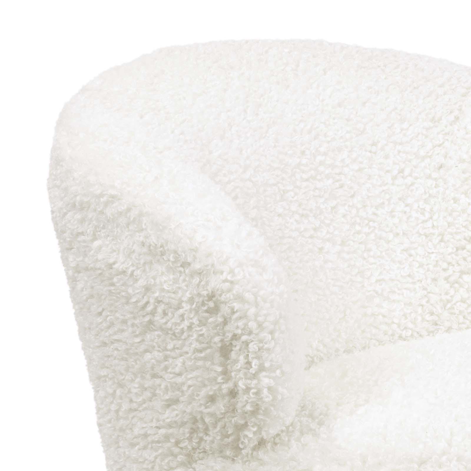 Myra Swivel Chair Boucle Faux Wool By Regina Andrew | Armchairs | Modishstore - 3