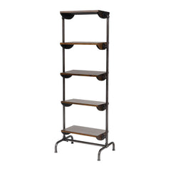 Industry City Bookcase in Black and Natural Wood Tone ELK Home