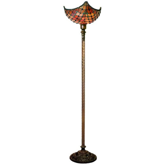 Tiffany-style Beaded Torchiere By Homeroots | Floor Lamps | Modishstore