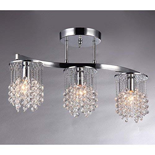 Clee 3-light Chrome 20-inch Crystal Chandelier By Homeroots | Chandeliers | Modishstore - 2