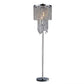 Chrome and Crystal Floor Lamp By Homeroots | Floor Lamps | Modishstore