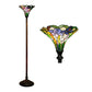 Tiffany-style Iris Torchiere By Homeroots | Floor Lamps | Modishstore - 3