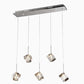 Firefly Floating Crystal 5-light Dangling Pendant By Homeroots | Pendant Lamps | Modishstore