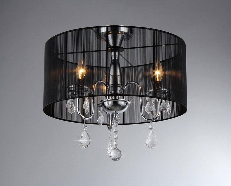 Warehouse of Tiffany Round Satin Crystal Chandelier By Homeroots | Chandeliers | Modishstore