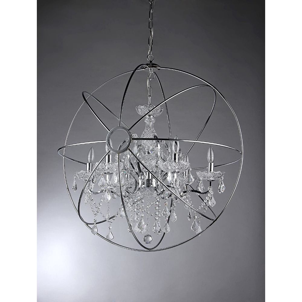 Saturn's Ring 32-inch Chandelier By Homeroots | Chandeliers | Modishstore - 2