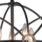 Meila 5-light Black 16-inch Spherical Chandelier By Homeroots | Chandeliers | Modishstore - 3