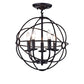 Shindanlang Black-finish Metal 16-inch Chandelier By Homeroots | Chandeliers | Modishstore