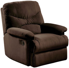 Chocolate Upholstered Motion Recliner By Homeroots