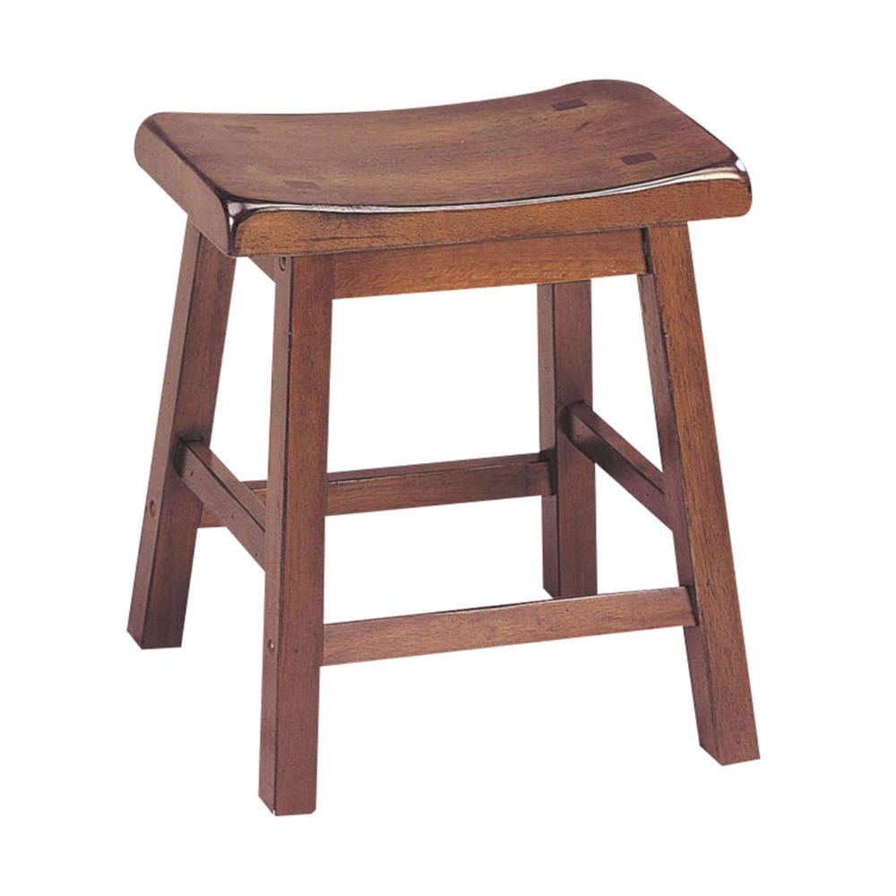 Walnut Wooden Set Of 2 Stool By Homeroots | Stools | Modishstore