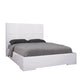 White Stainless Steel King Bed By Homeroots - 320670 | Beds | Modishstore - 2