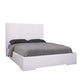 White Stainless Steel King Bed By Homeroots - 320670 | Beds | Modishstore - 3