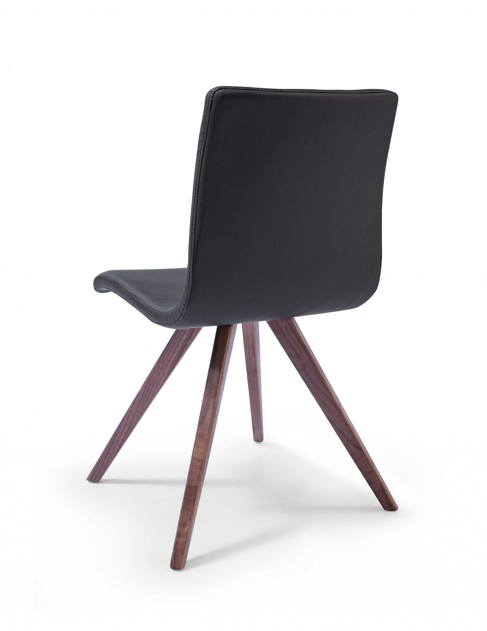 Set Of 2 Black Faux Leather Dining Chairs By Homeroots | Dining Chairs | Modishstore - 2