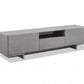 Tv Unit One Middle Drawer And 2 Lid Doors On The Sides All In Grey Oak Venee By Homeroots | TV Stands | Modishstore - 2