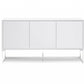 White Stainless Steel Buffet By Homeroots - 320851 | Sideboards | Modishstore