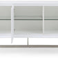 White Stainless Steel Buffet By Homeroots - 320851 | Sideboards | Modishstore - 4