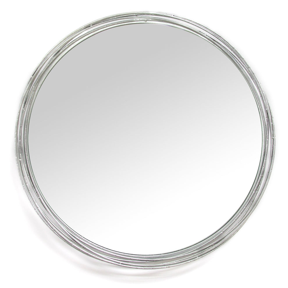 Silver Intertwined Wall Mirror By Homeroots | Wall Decor | Modishstore - 2