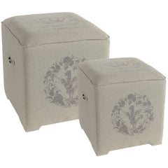 A&B Home Bella Ottoman Cubes - Set Of 2