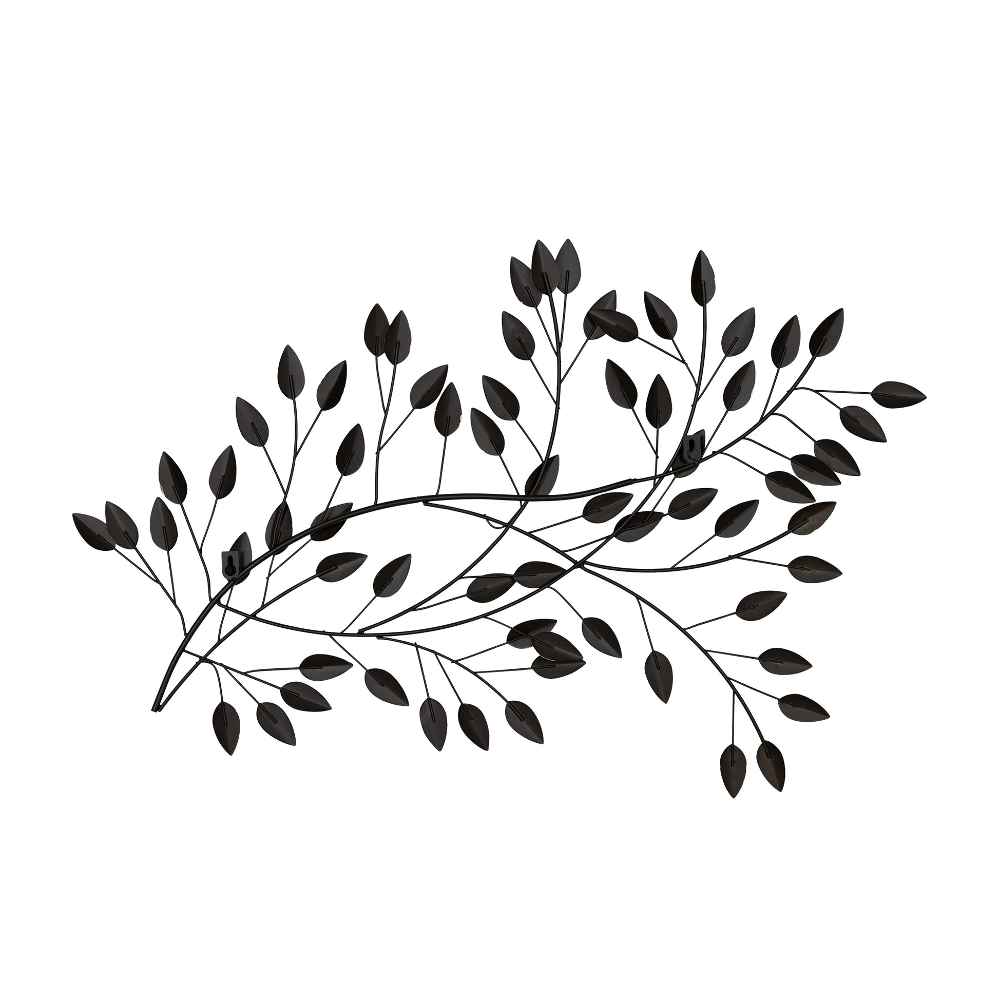 Gold and Beige Metal Blowing Leaves Wall Decor By Homeroots | Wall Decor | Modishstore - 4