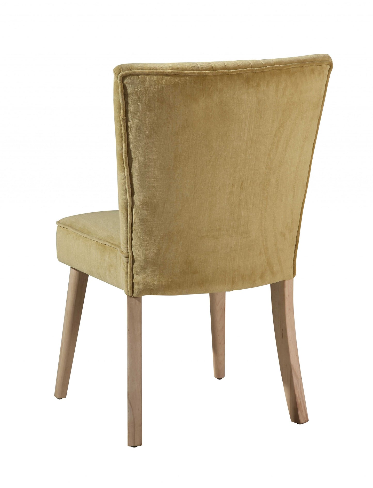 Khaki Microfiber Velvet Dining Or Side Chair By Homeroots | Dining Chairs | Modishstore - 4