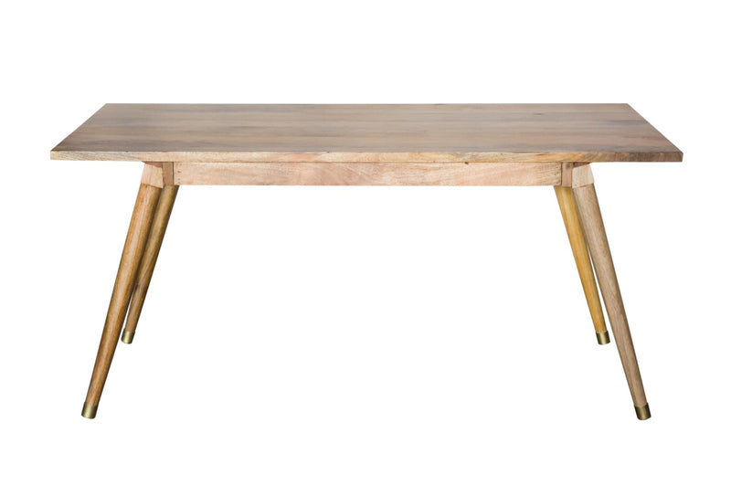 64" Naural Honey Finish Solid Wood Dining Table By Homeroots | Dining Tables | Modishstore