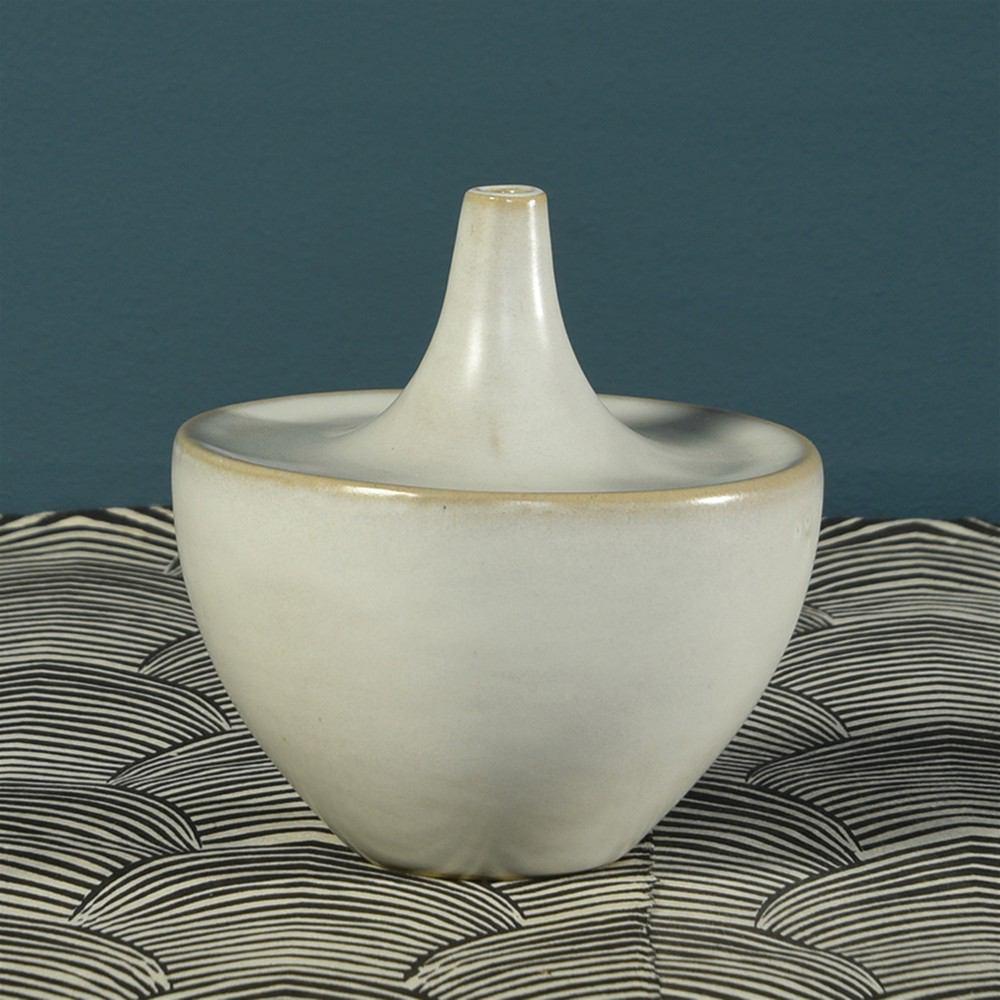 HomArt Lief Ceramic Vase - White - Set of 4-7