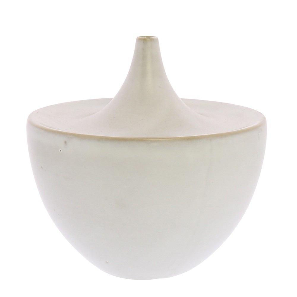 HomArt Lief Ceramic Vase - White - Set of 4 - Feature Image-2