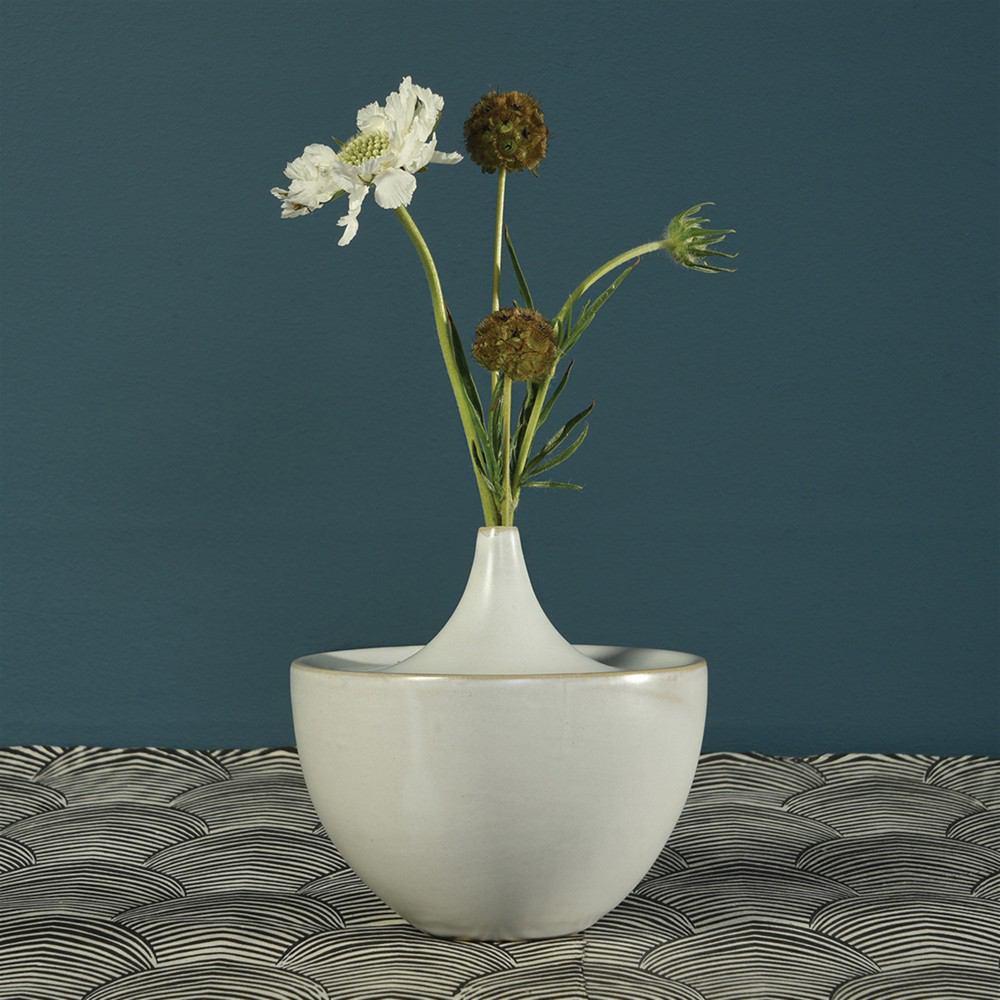 HomArt Lief Ceramic Vase - White - Set of 4-10