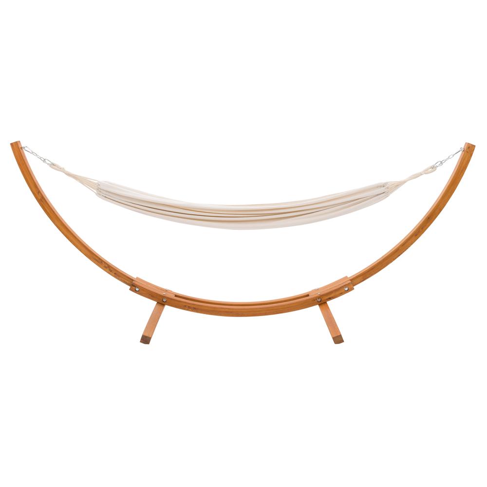 CorLiving Wood Frame Free Standing Sling Hammock in Beige by CorLiving | Outdoor Porch Swings | Modishstore - 7
