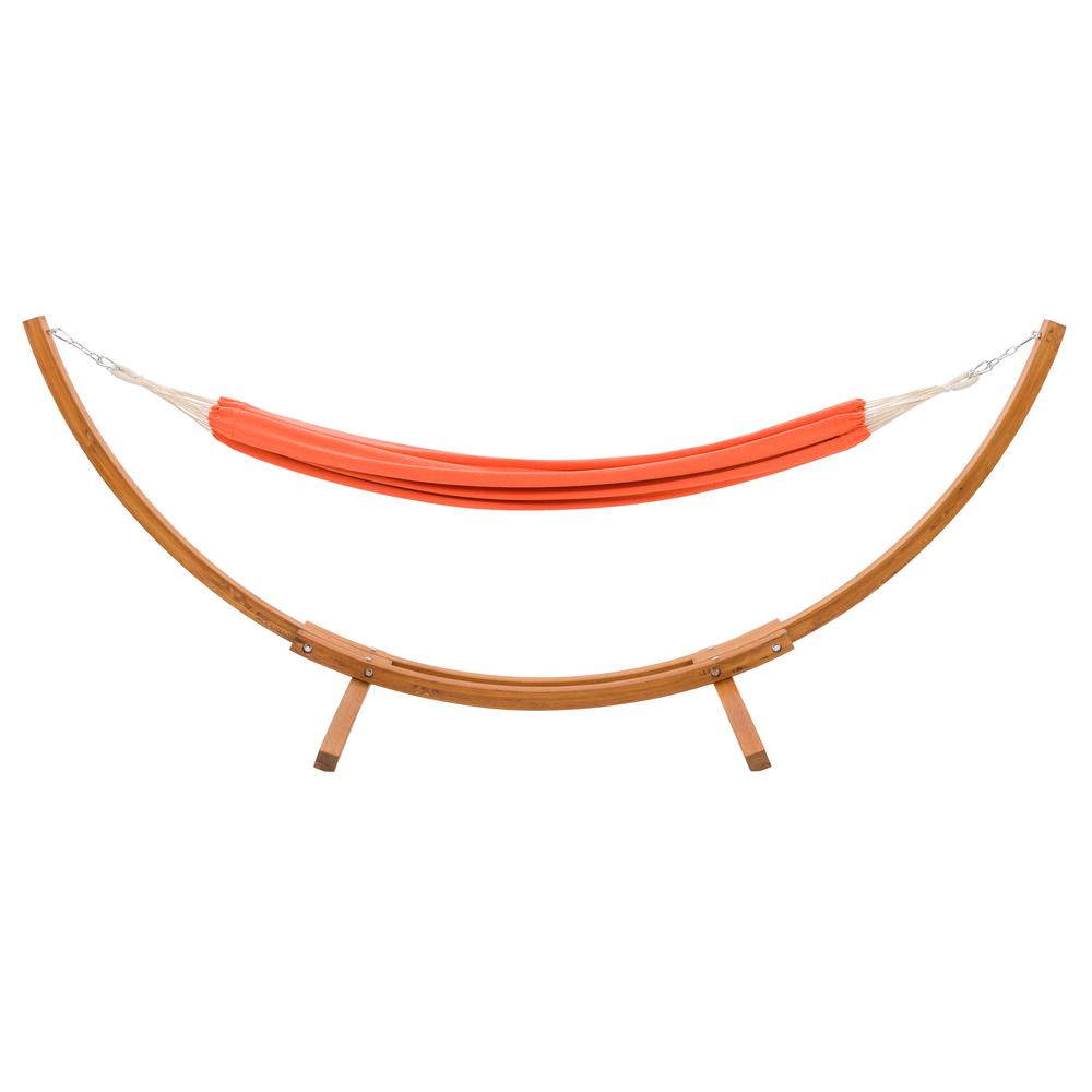 CorLiving Wood Frame Free Standing Sling Hammock in Orange By CorLiving | Outdoor Porch Swings | Modishstore - 2