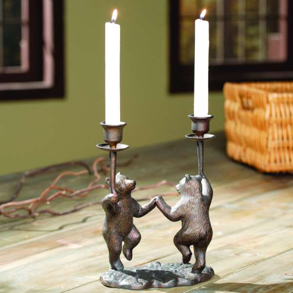 Dancing Bears Candleholder By SPI Home | Candle Holders | Modishstore