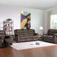 120" Contemporary Brown Fabric Sofa Set By Homeroots | Sofa Set | Modishstore - 2
