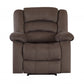 120" Contemporary Brown Fabric Sofa Set By Homeroots | Sofa Set | Modishstore - 3