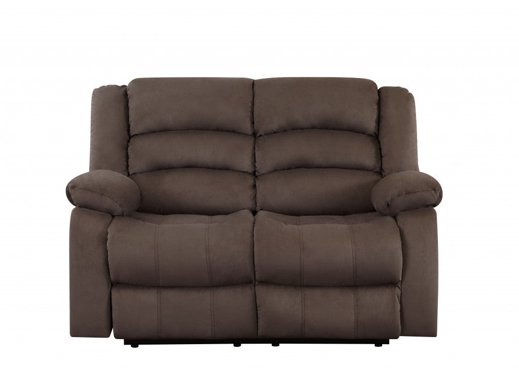 120" Contemporary Brown Fabric Sofa Set By Homeroots | Sofa Set | Modishstore - 4