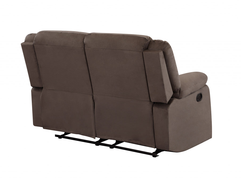 120" Contemporary Brown Fabric Sofa Set By Homeroots | Sofa Set | Modishstore - 5