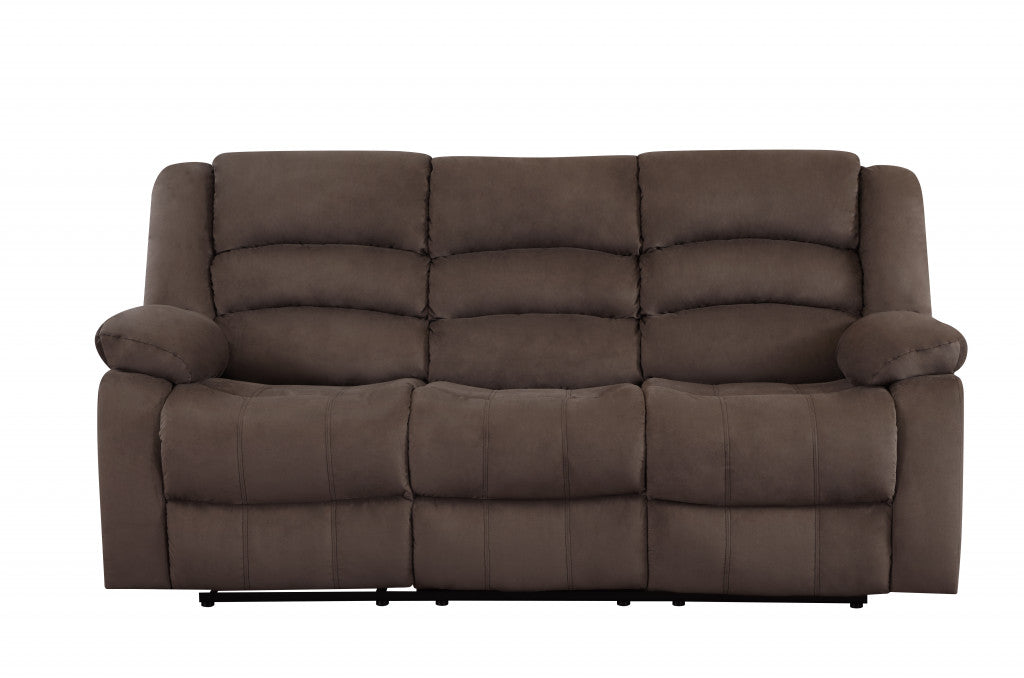 40" Contemporary Brown Fabric Sofa By Homeroots | Sofas | Modishstore