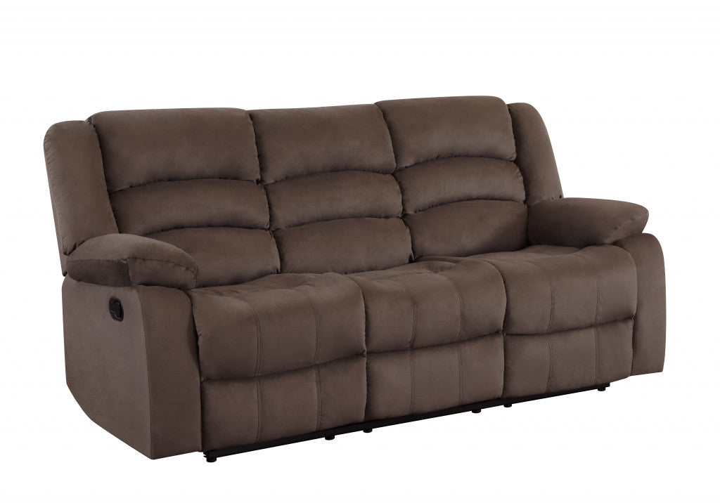 40" Contemporary Brown Fabric Sofa By Homeroots | Sofas | Modishstore - 2